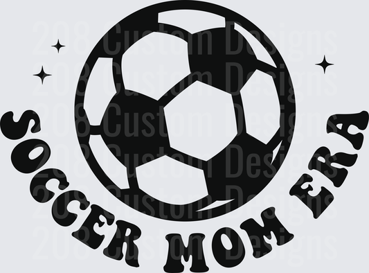 Soccer Mom Era Bold Retro Soccer Ball with Stars