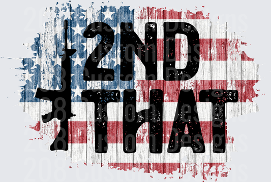 2nd Amendment Vintage American Flag Distressed Design