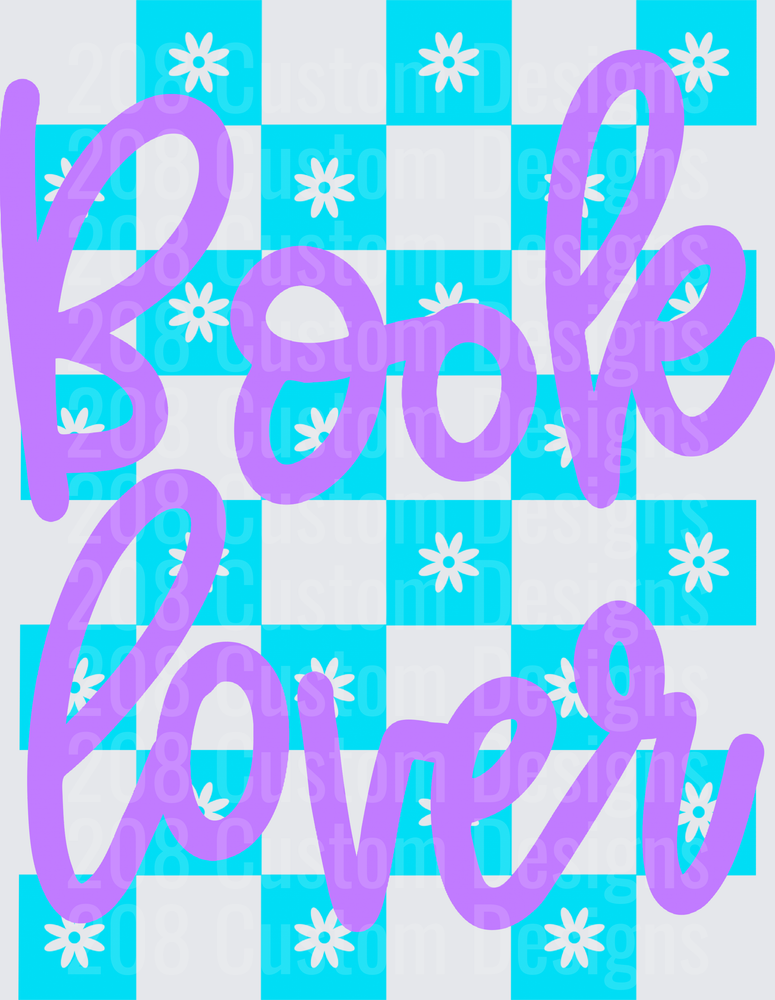 BOOK LOVER CHECKERED