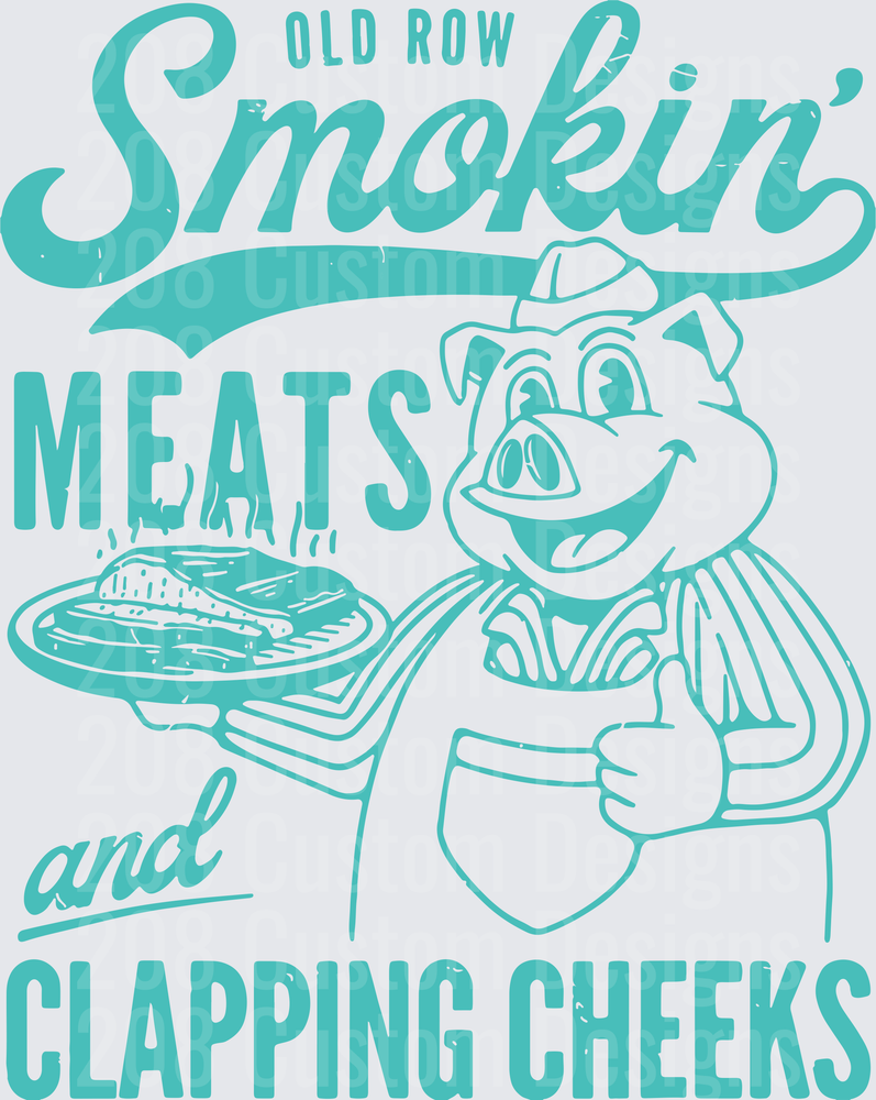 Old Row Smokin' Meats and Clapping Cheeks BBQ Pig Chef