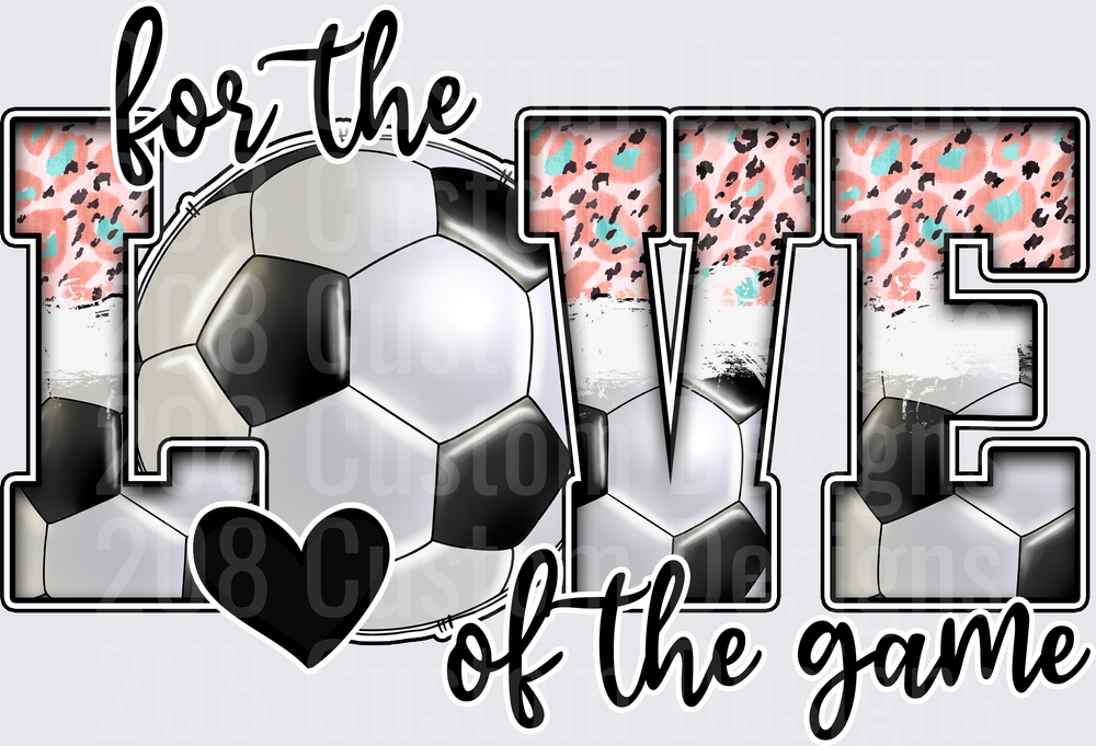 For the Love of the Game Soccer Ball Leopard