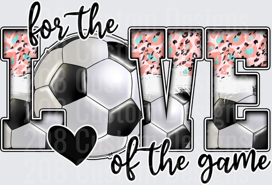 For the Love of the Game Soccer Ball Leopard