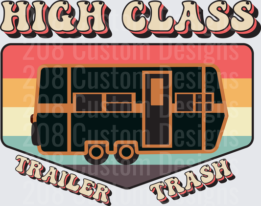 High Class Trailer Trash Retro RV Camper Design