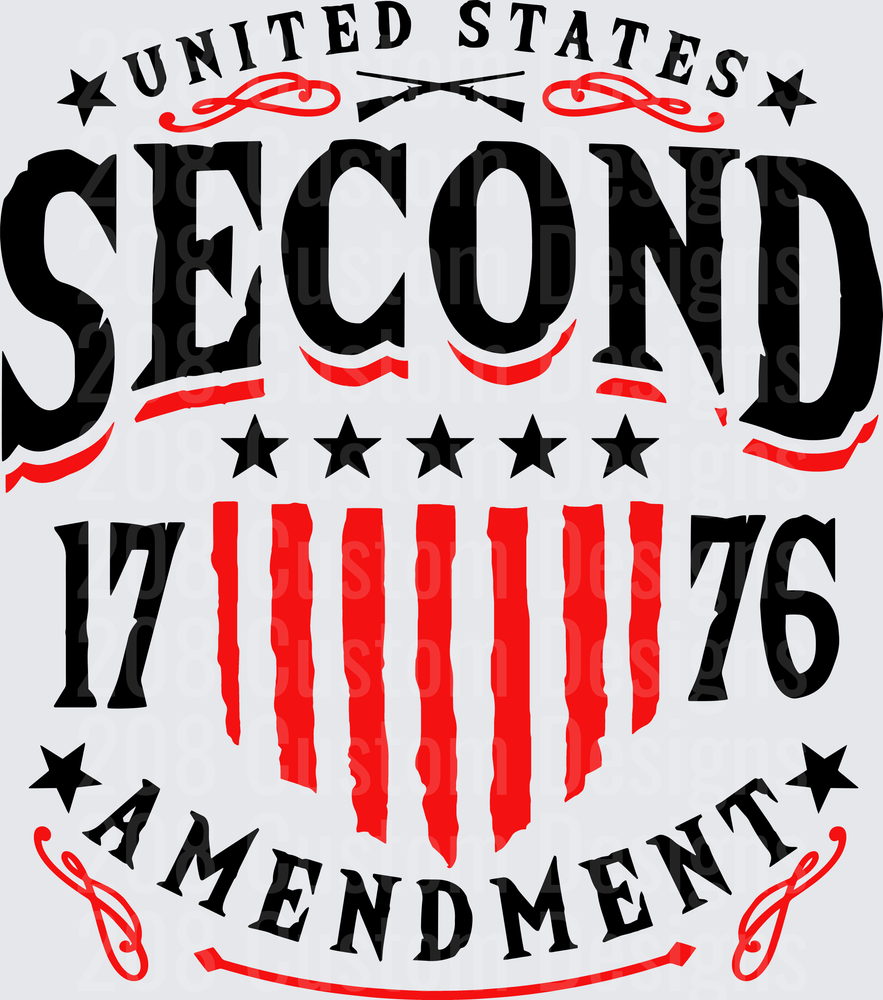 Second Amendment 1776 United States Patriotic Design