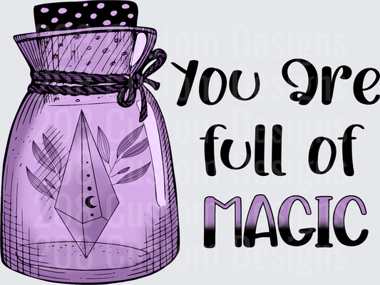 Purple Witchy Potion Jar You Are Full of Magic