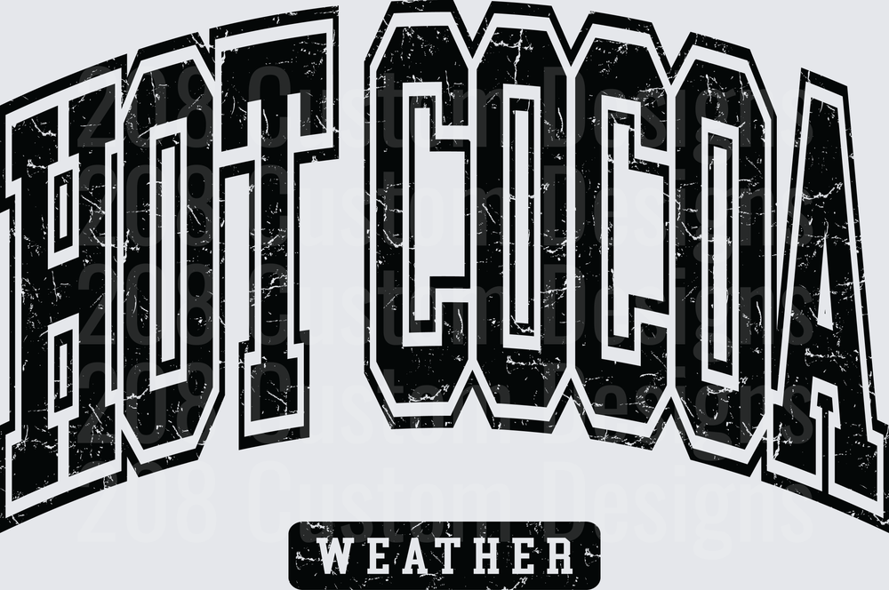 Groundhog Weather Distressed Vintage Text Design
