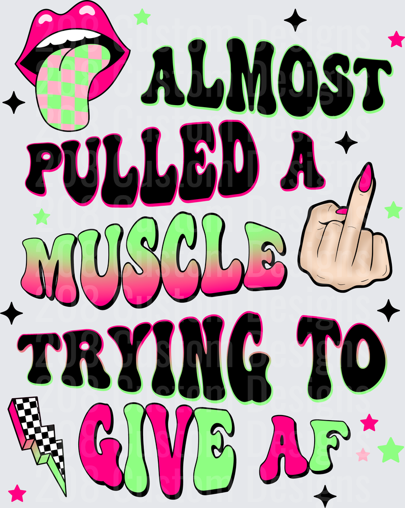 Almost Pulled A Muscle Trying To Give AF Sassy Quote with Middle Finger and Lips