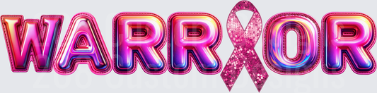 Breast Cancer Awareness Warrior Pink Ribbon Design