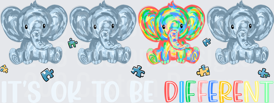 Autism Awareness Elephants with Puzzle Pieces Different Design