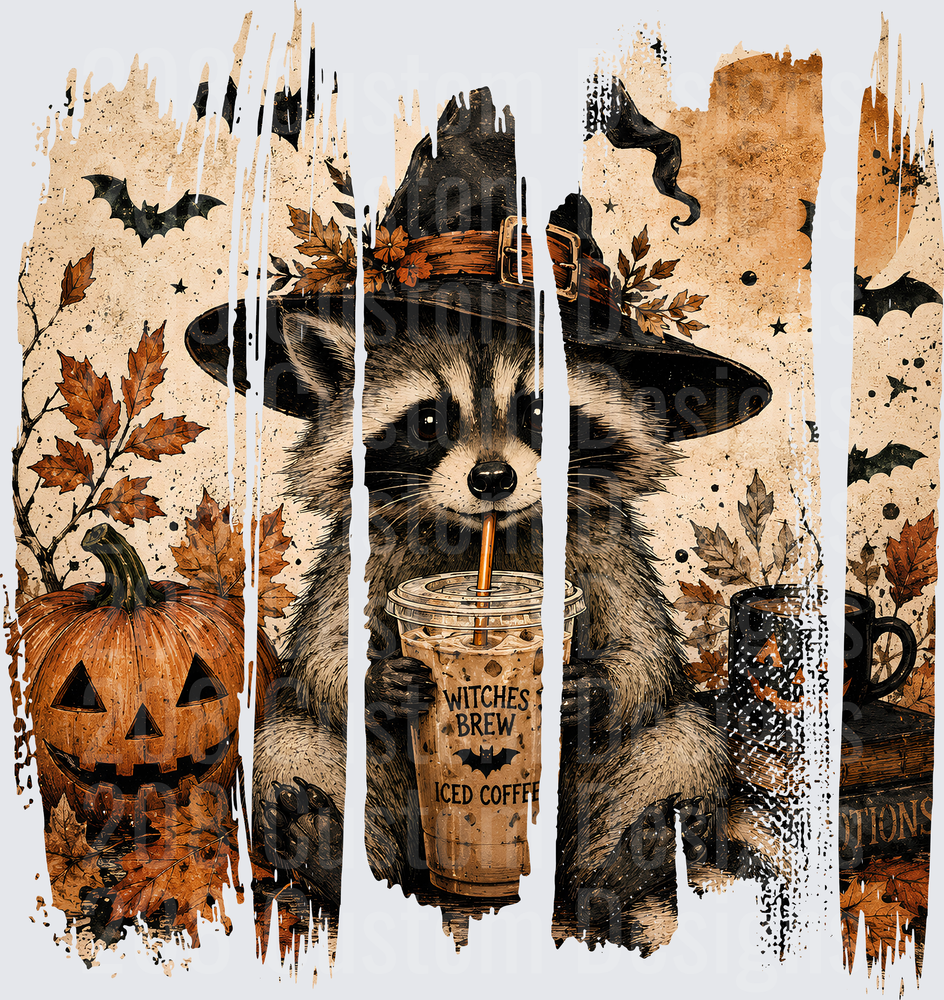 HALLOWEEN RACOON BRUSH