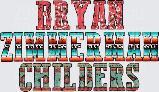 Bryan Zimmerman Childers Vintage Distressed Typography