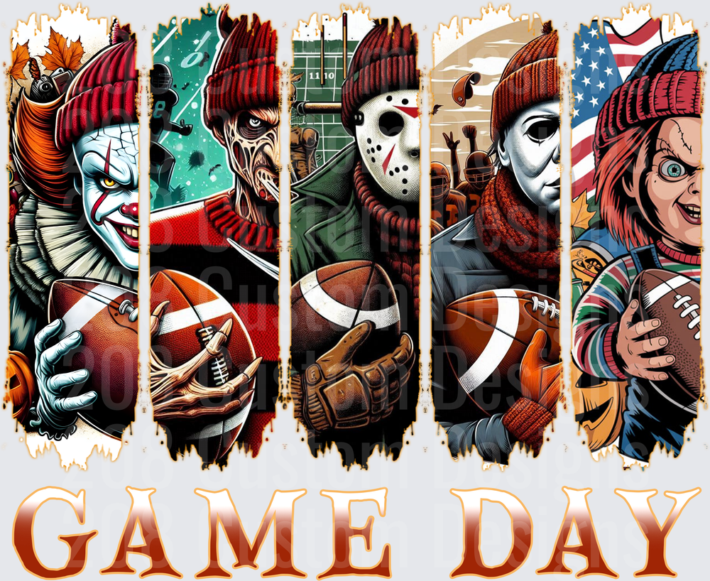 Horror Icons Game Day Football