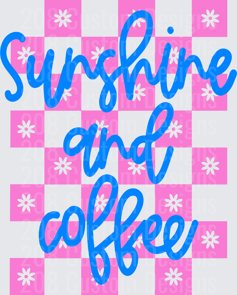 SUNSHINE AND COFFEE CHECKERED