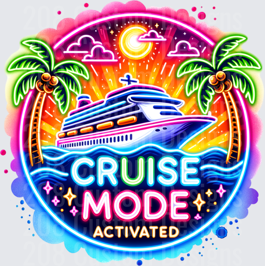 Cruise Mode Activated Tropical Vacation Ship Paradise