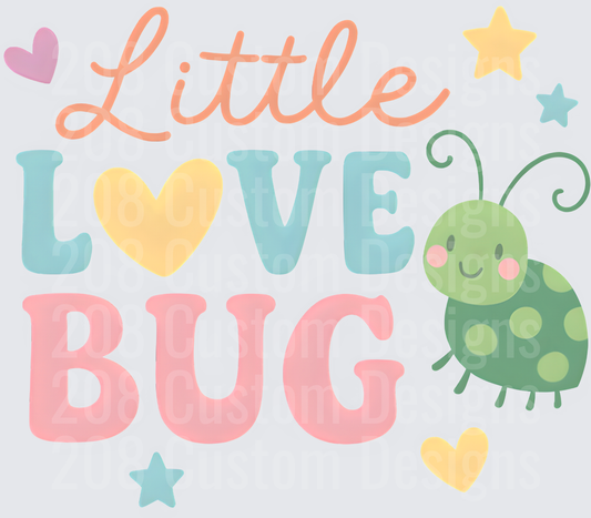 Little Love Bug Cute Kawaii Ladybug with Hearts and Stars