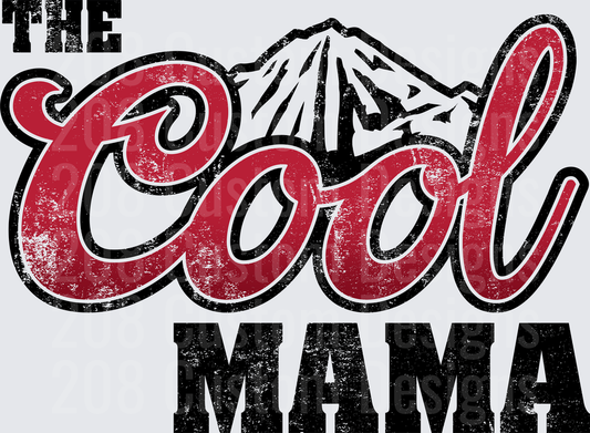 The Cool Mama Retro Mountain Design