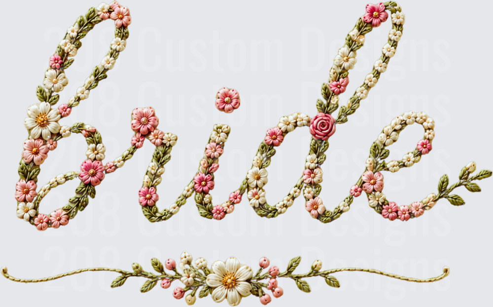 Bride Faux Embroidery
