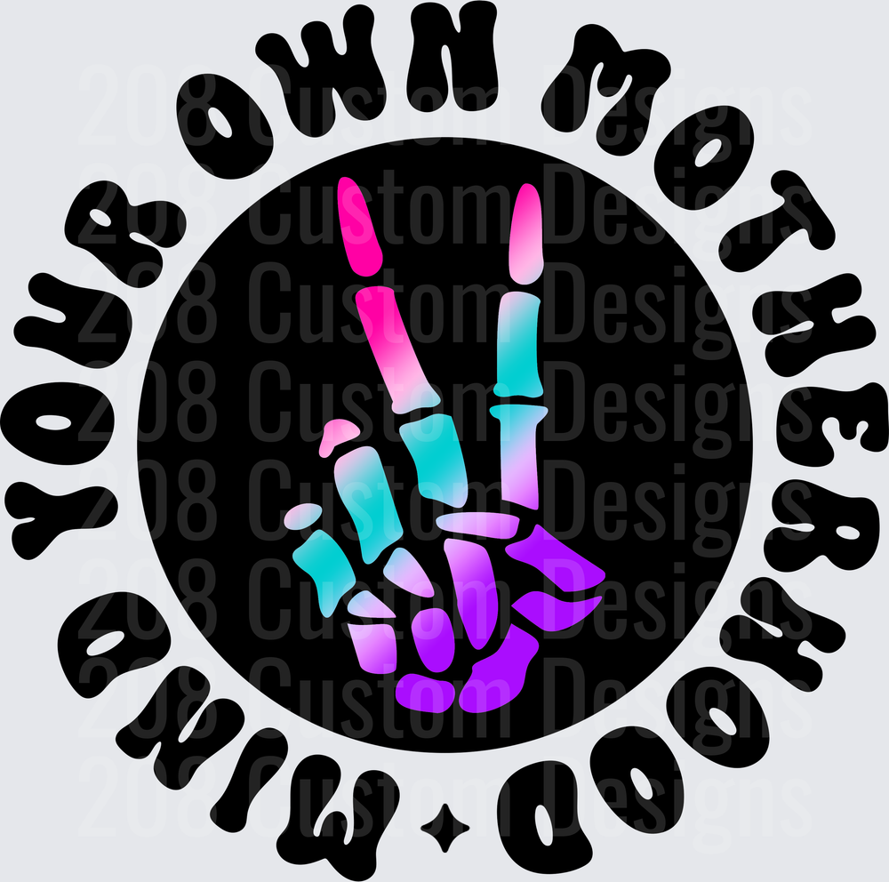 Color Mind Your Own Motherhood Pocket
