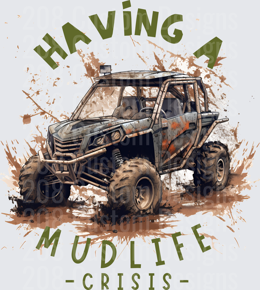 Having A Mudlife Crisis Off-Road UTV with Mud Splatter