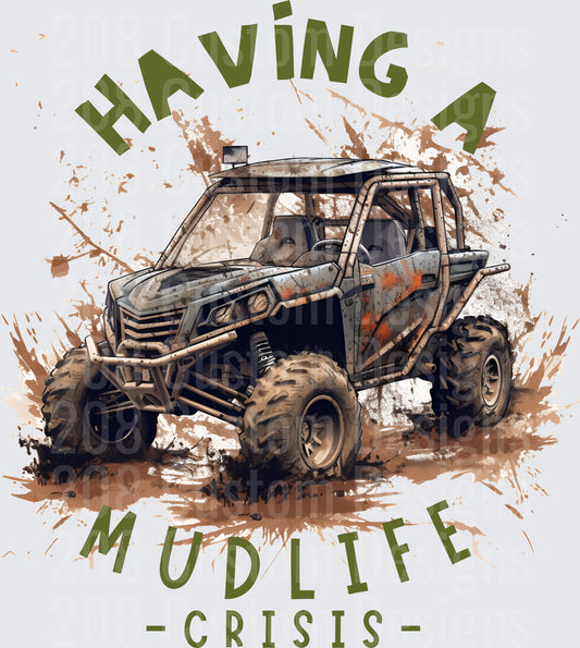 Having A Mudlife Crisis Off-Road UTV with Mud Splatter
