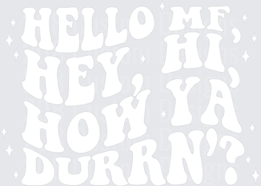 Hello MF  Retro Groovy Typography