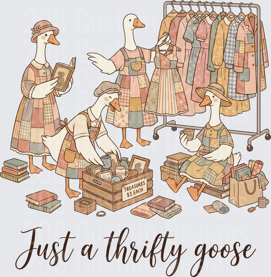 Just a Thrifty Goose Vintage Shopping Scene