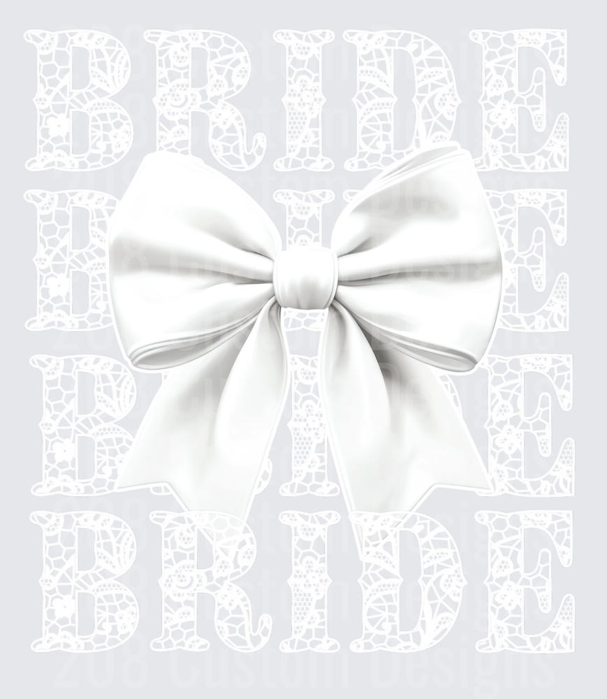 Bride White Satin Bow Tie with Flowing Ribbons