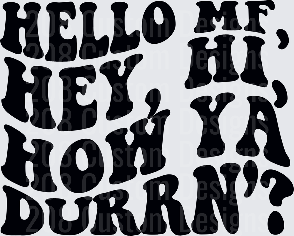 Hello MF Vintage Typography Design