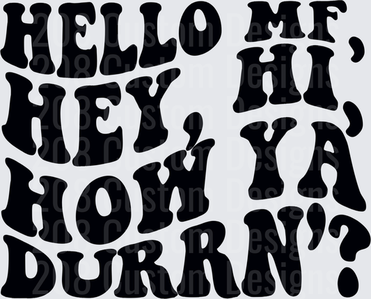 Hello MF Vintage Typography Design