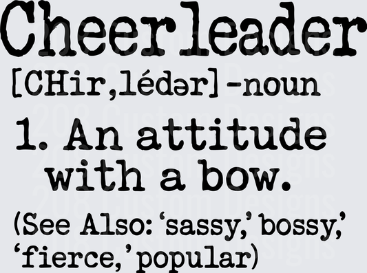 Cheerleader Dictionary Definition Funny