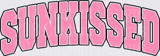 SUNKISSED Pink Block Letters