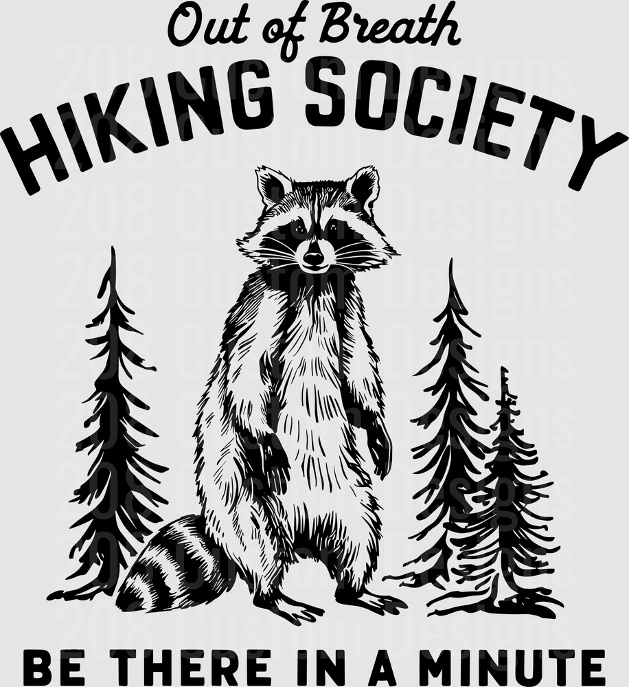 Out of Breath Hiking Society Raccoon Forest Adventure