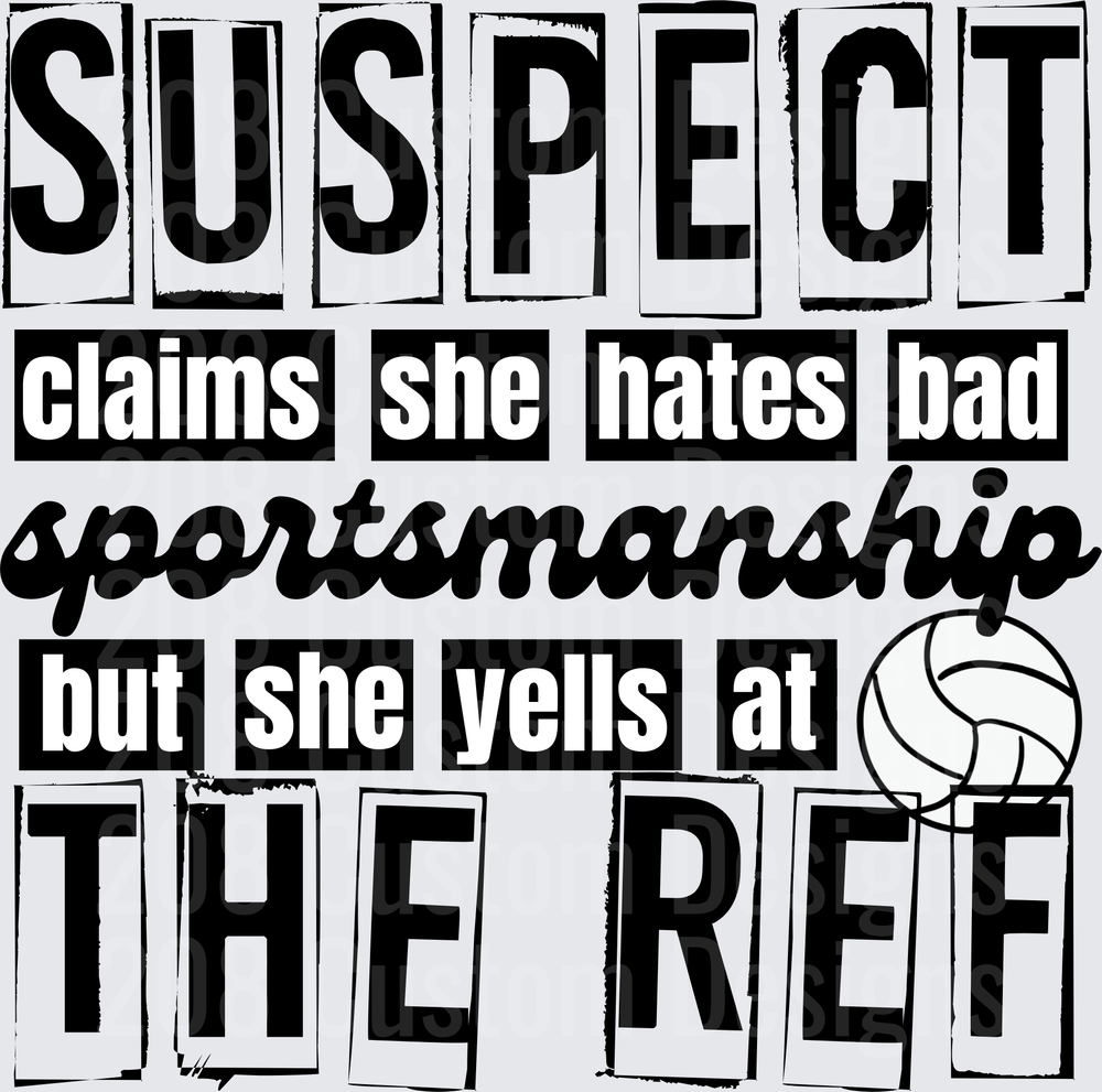 Suspect Claims She Hates Bad Sportsmanship Yells At Ref Volleyball