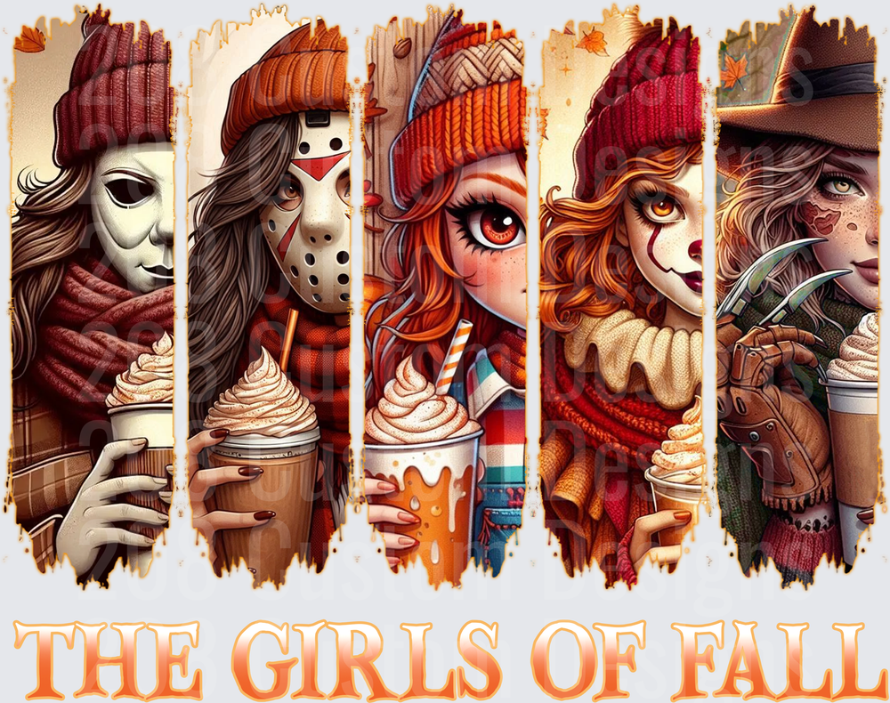 The Girls of Fall Horror Icons Pumpkin Spice Latte