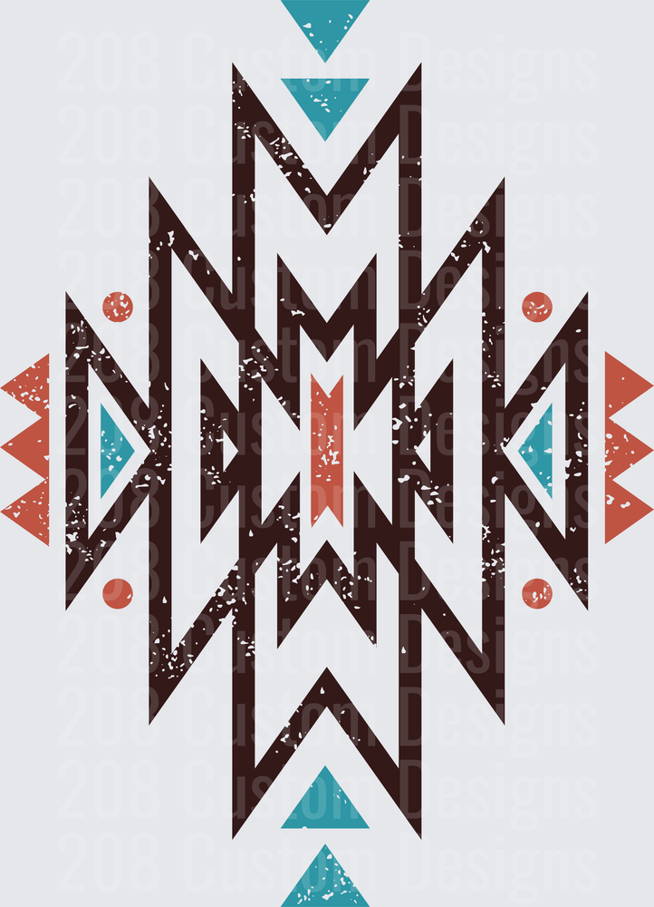 Native American Southwestern Tribal Geometric Pattern