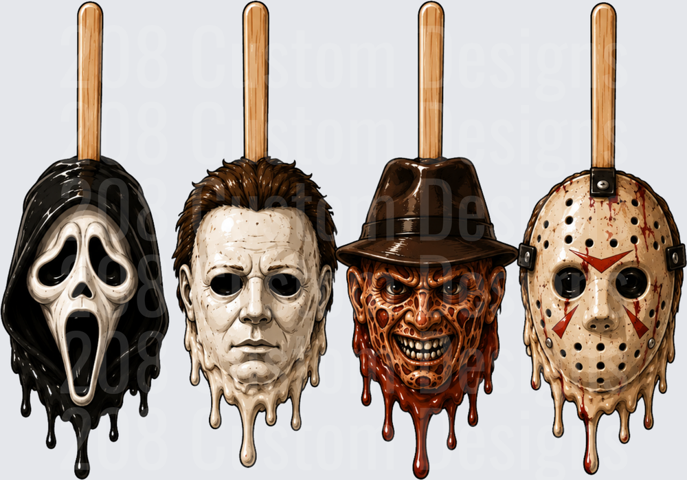 Horror Icon Popsicle Masks