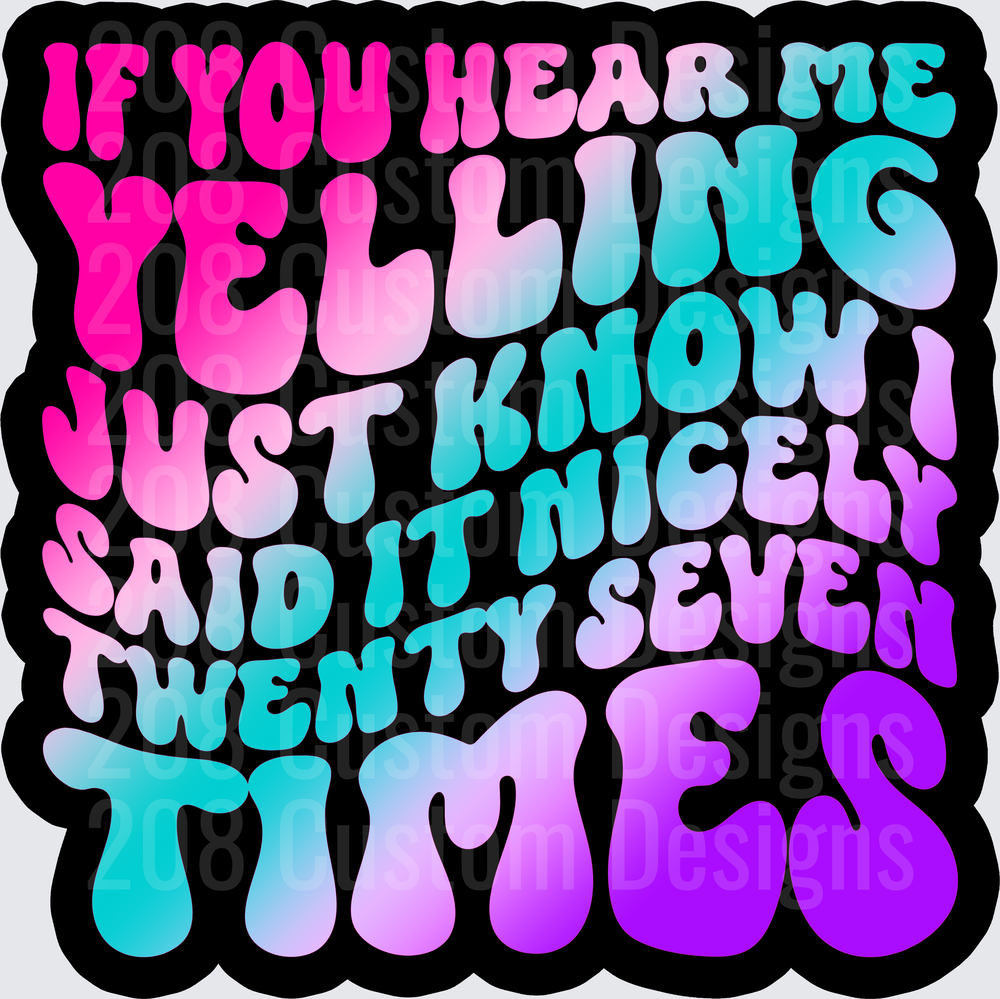 Color If You Hear Me Yelling