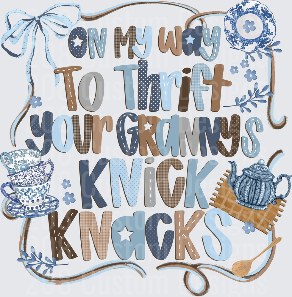 On My Way To Thrift Your Granny's Knick Knacks Vintage Tea Set Design