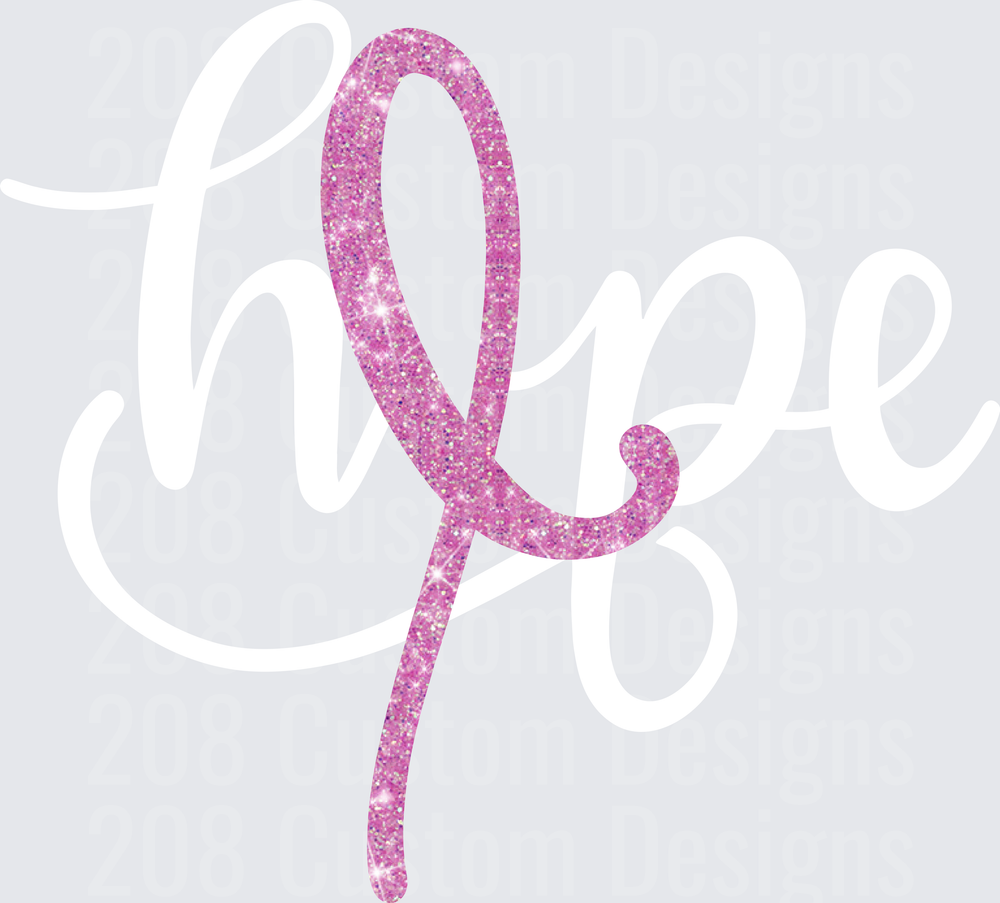 Pink Glitter Script Letter f Lowercase Cursive Font