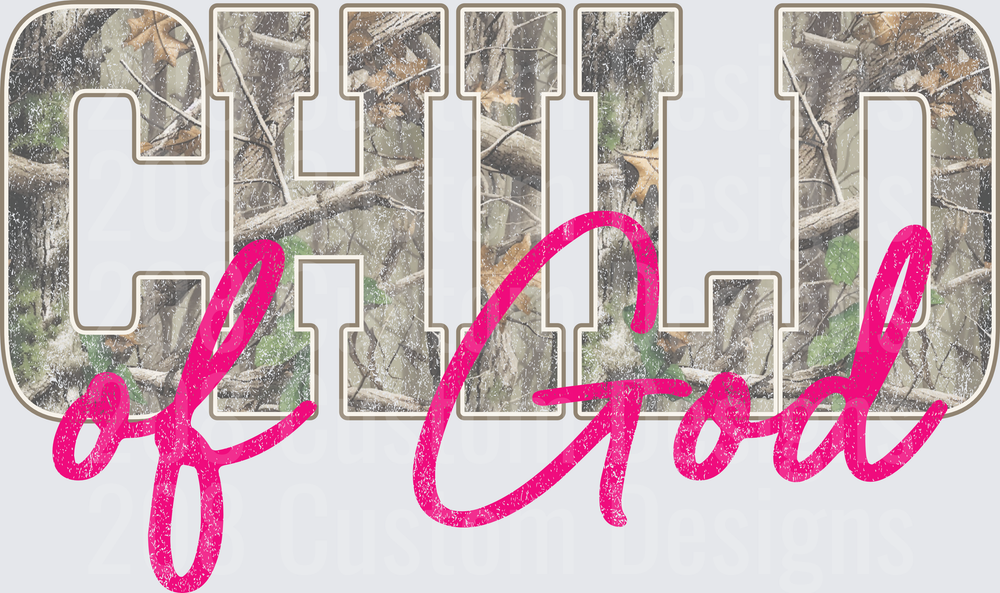 Child of God Realtree Camo Pink