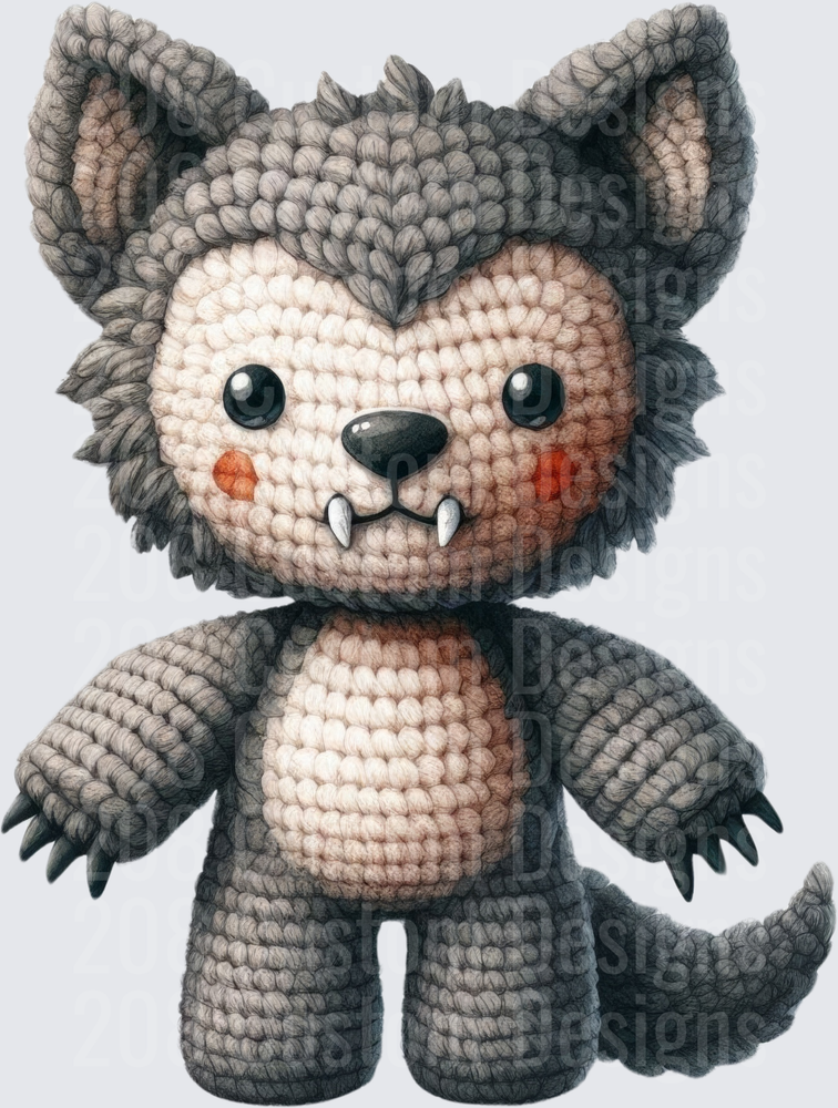 Cute Crochet Werewolf