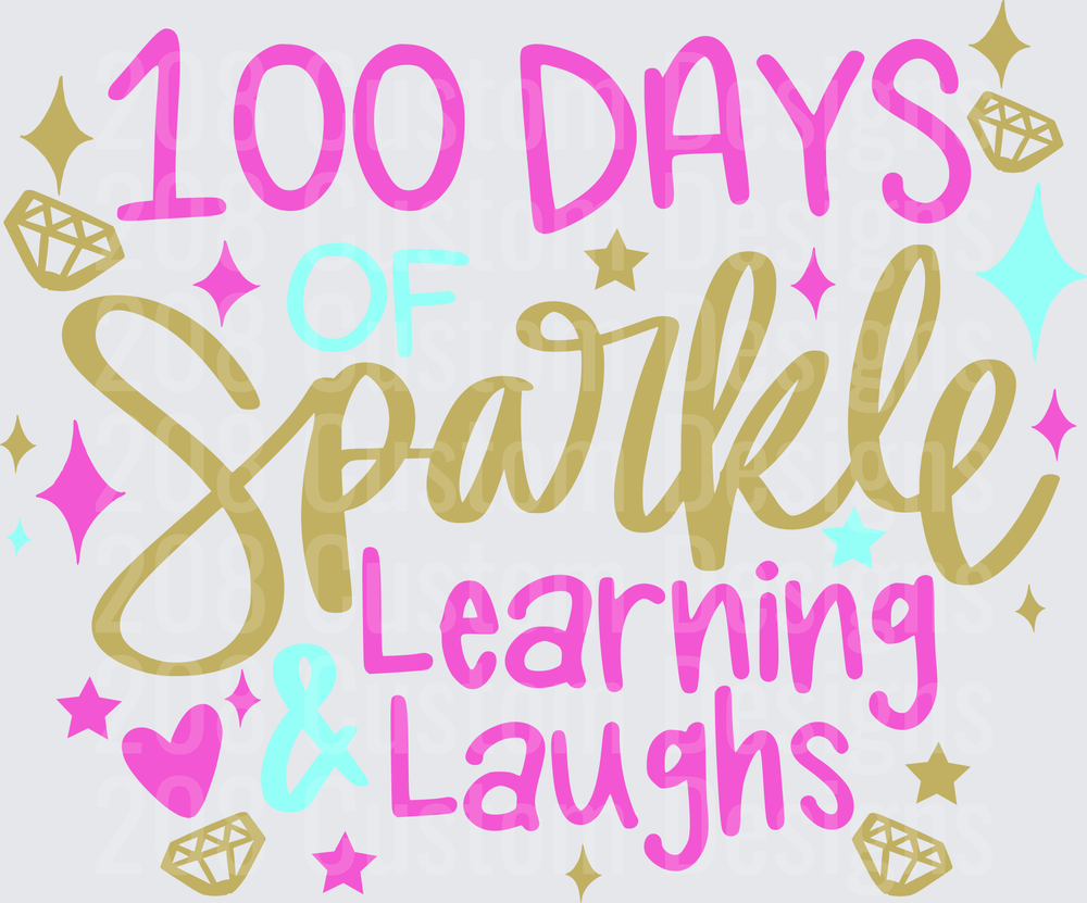 100 Days of Sparkle Learning & Laughs School Milestone