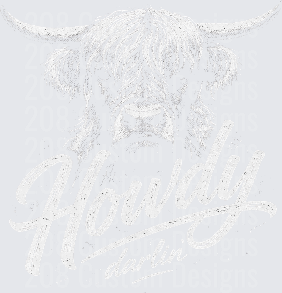 Howdy Darlin Highland Cow