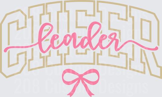 Cheerleader Arched Varsity Letters Pink
