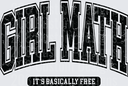 Cool Math Games It's Basically Free Vintage Distressed Text