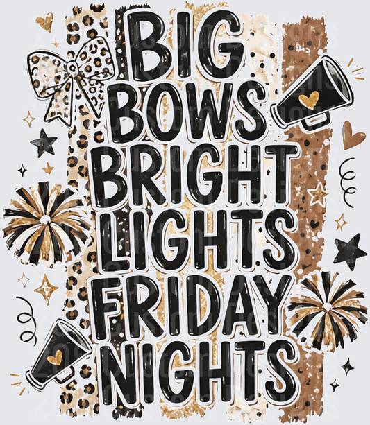 Big Bows Bright Lights Friday Nights Cheer
