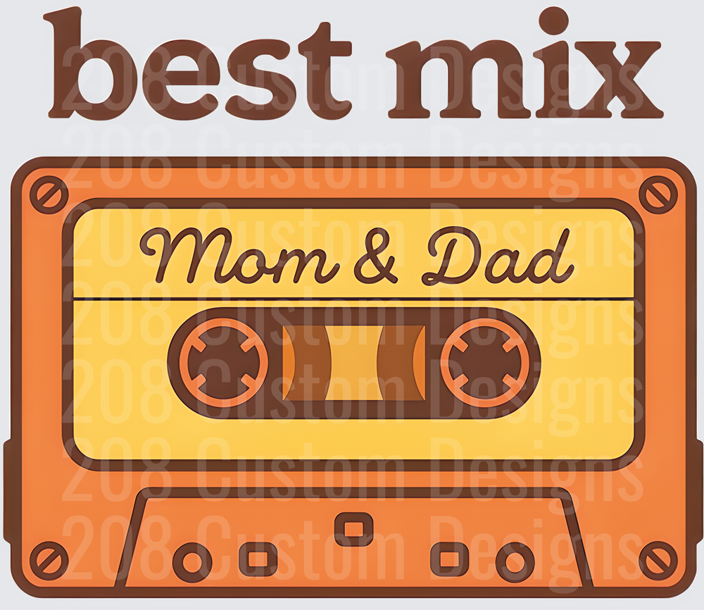 Best Mix Mom & Dad Retro Cassette Tape