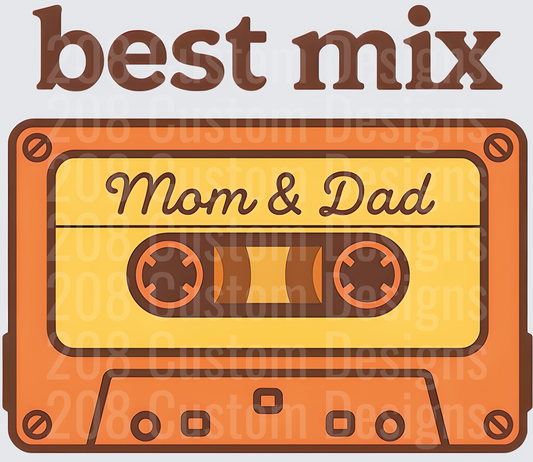 Best Mix Mom & Dad Retro Cassette Tape