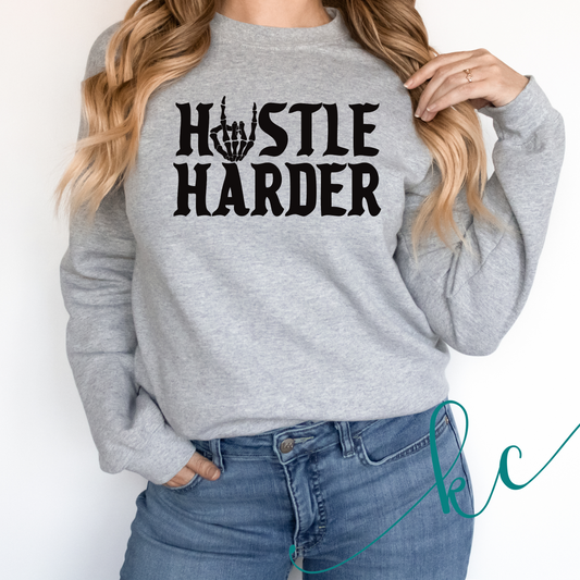 Hustle Harder DTF Transfer